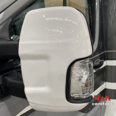 Ford Transit Spiegelabdeckungen langer Arm weiß ein Paar reduziert zum Ausschlachten