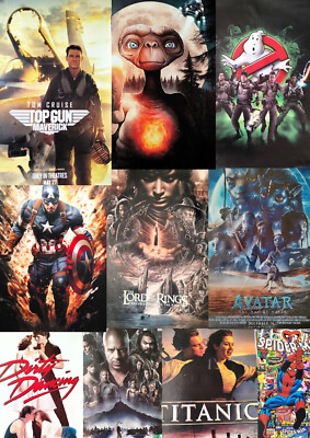 Leinwand Bild Kunstdruck Dekoration Wandbild Filmplakate Kino  ohne Rahmen neu