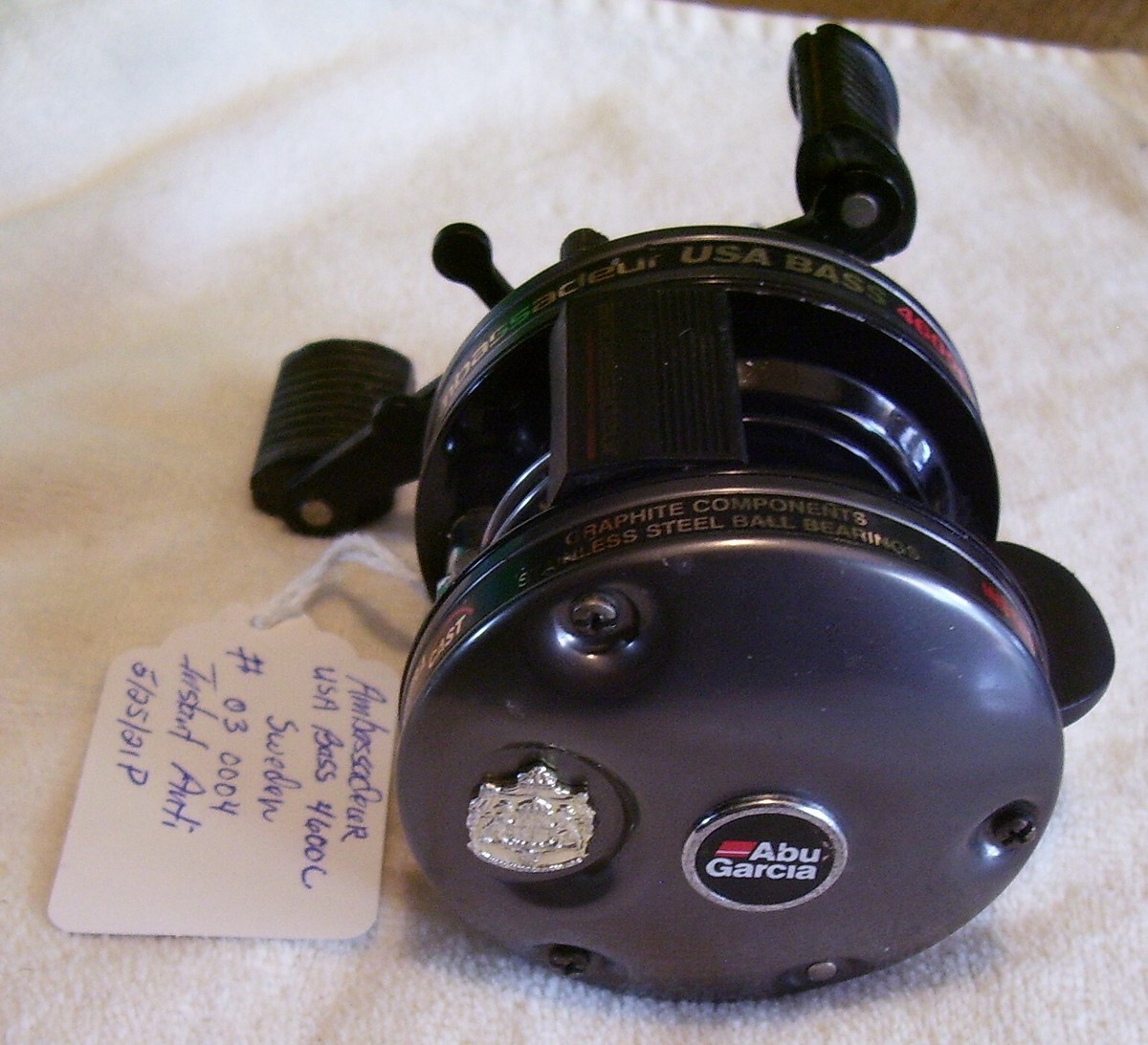 AMBASSADEUR USA BASS 4600C REEL 5/25/21P SER# 03-0004 SWEDEN