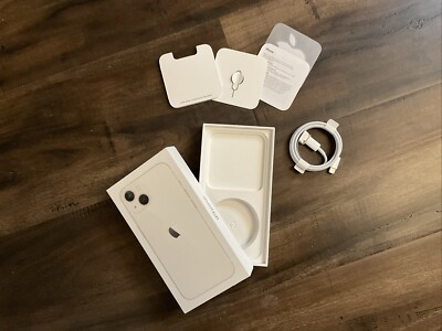Original BOX: Apple iPhone 13 with Sticker/Manuals/SIM Key/Original USBC Cable