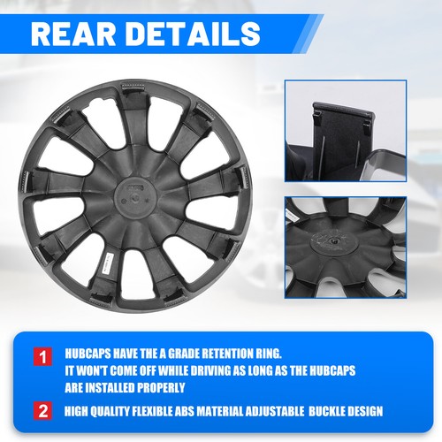 13" 14" 15" 16" 17" Set of 4  Wheel Covers Snap On Full Hub Caps Tire+Steel Rim  - Picture 23 of 126