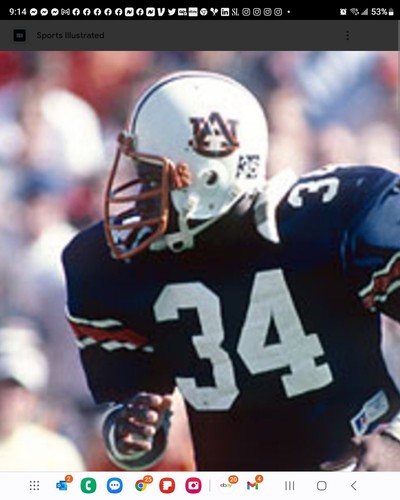 Auburn Football Decal Throwback Style Bo Jackson Era - Full-size - Picture 4 of 4