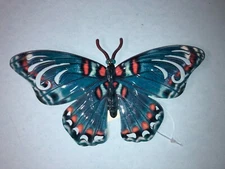 HOME GARDEN POOL YARD - BUTTERFLY WALL DECOR 71275 BLUE 7" X 4" BRAND NEW