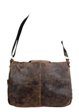 Pelle Studio BROWN GENUINE LEATHER FLAP LAPTO...