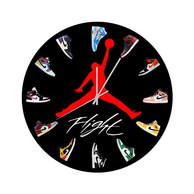 Air Jordan Clock Sneaker Michael Jordan Gift for Him Basketball