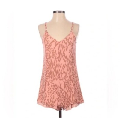 AMUSE SOCIETY WILD FOR YOU Women's Romper - PNK - Size XS - NWT
