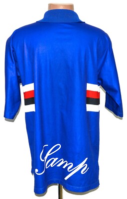 SAMPDORIA ITALY 1997/1998 HOME FOOTBALL SHIRT ASICS SIZE L ADULT