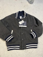 Gap Boys Varsity Champs Football Jacket Sz 18-24 Months Blue Green Zippered Baby