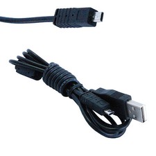 HQRP USB Cable for Nikon UC-E6 / UCE6 for COOLPIX L100 D5000 L110 L120 L19 L20