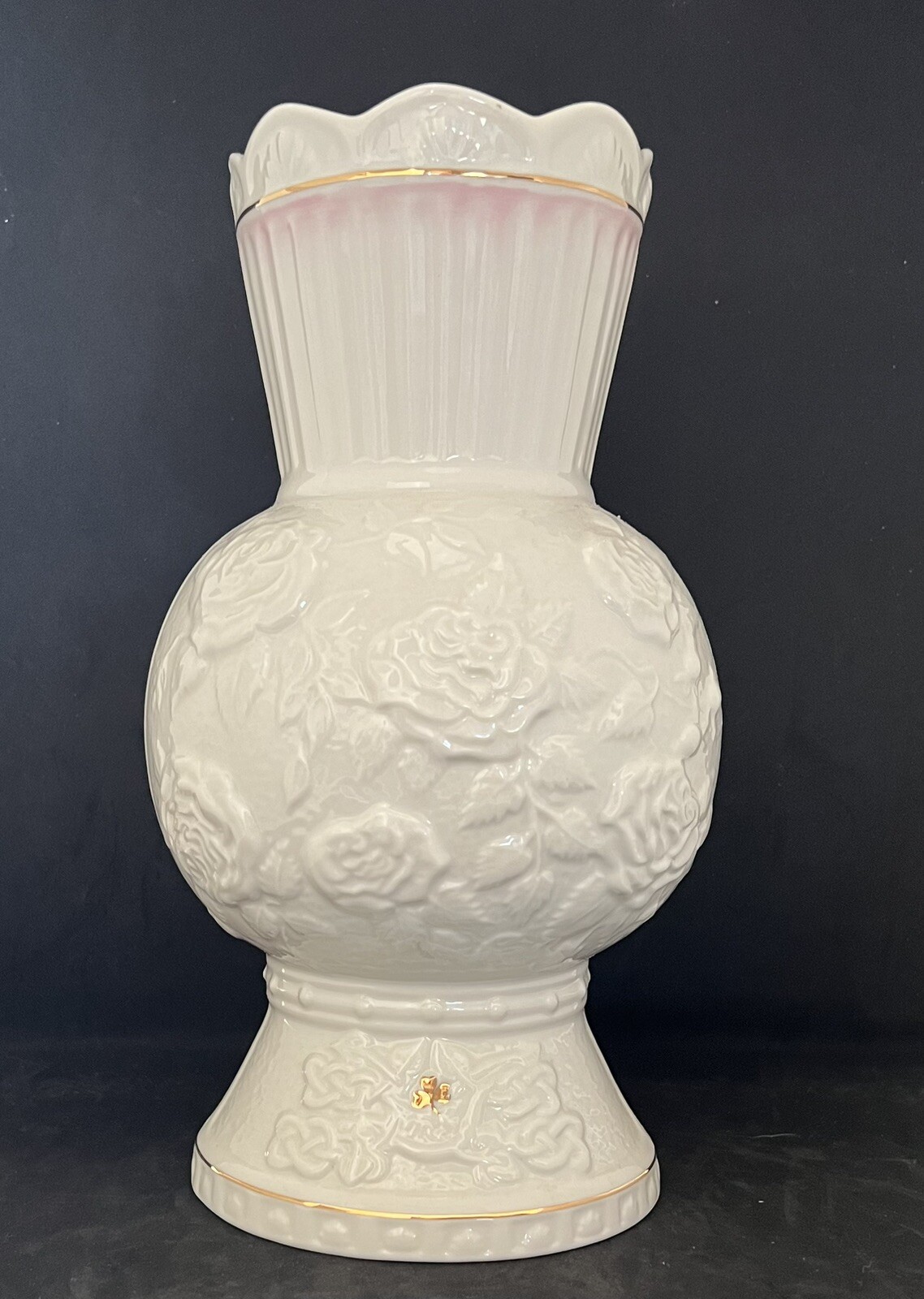 Belleek Irish Porcelain Songbird Vase, 150th Celebration Issued 2007 eBay