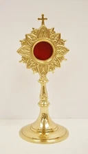 POLISHED BRASS RELIQUARY FOR YOUR RELIC - #64 - (CHURCH) SAINT
