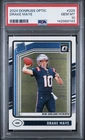 2024 Panini Donruss Optic Drake Maye Rated Rookie PSA 10 GEM MT RC Patriots QB