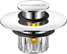 Bathtub Stopper  Shower Drain Hair Catcher, Pop-Up Tub Stopper with Strainer 