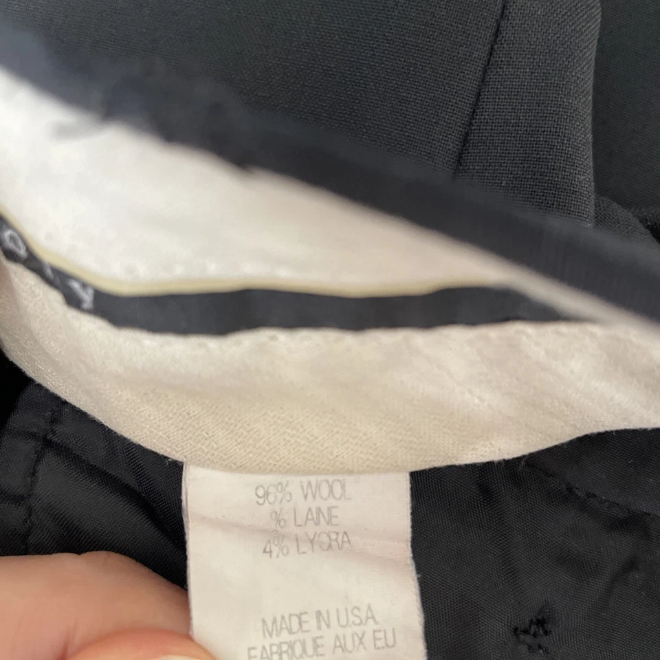 Theory Bootcut Dress Pants Womens 30x30.5 Lightweight Wool Black Office Career - Image 4 of 4