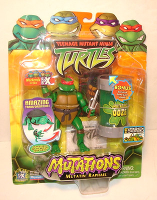 2003 TEENAGE MUTANT NINJA TURTLES Mutations Mutatin  RAPHAEL Playmates *MOC*