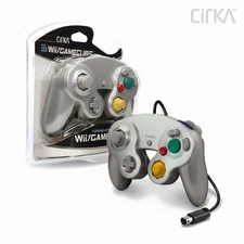Cirka Wired Controller Silver -  Wii/Gamecube - Brand New