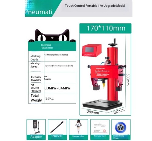 Metall Markiermaschine Teile Pneumatisch Elektrisch Touch-Control Markiermaschine  - Bild 21 von 21