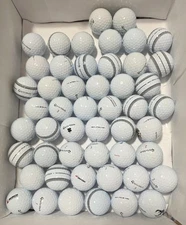 50 Taylormade TP5X  White 5A/4A Near Mint Used Golf Balls