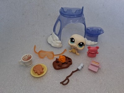Littlest Pet Shop LPS Snowy Day Seal #1030 Hasbro 2007 Arctic Adventure Ice Cave