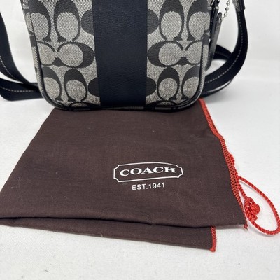 Coach Heritage Stripe Signature Flight Shoulder Bag | eBay