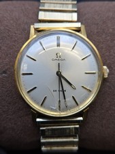 Vintage Omega De Ville 33mm Silver Dial Mens Watch