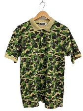 A BATHING APE Short Sleeve Shirts green XL Used