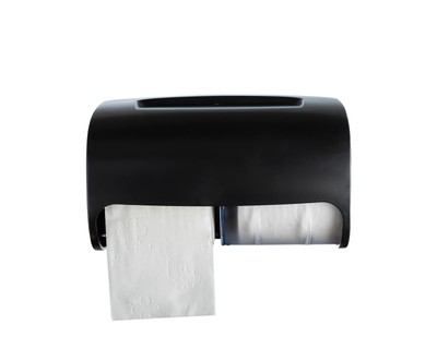 Commercial Dispenser Wall Mount, Double (2 Roll) Locking Holder (Black), Comp...