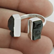 Cushion Lava Stone Real 925 Sterling Silver Cocktail Christmas Gift Ring Us 6