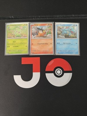 Pokemon Card Ascended Heroes First Partners Cosmo Holo Promo All 3 Bundle
