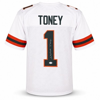 Miami Hurricanes Malachi Toney Signed White Jersey JSA Witness | eBay