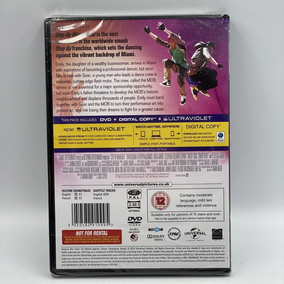 Step Up 4 Miami Heat [DVD] UK • Region 2 & 4 • New & Sealed - Image 2 of 2
