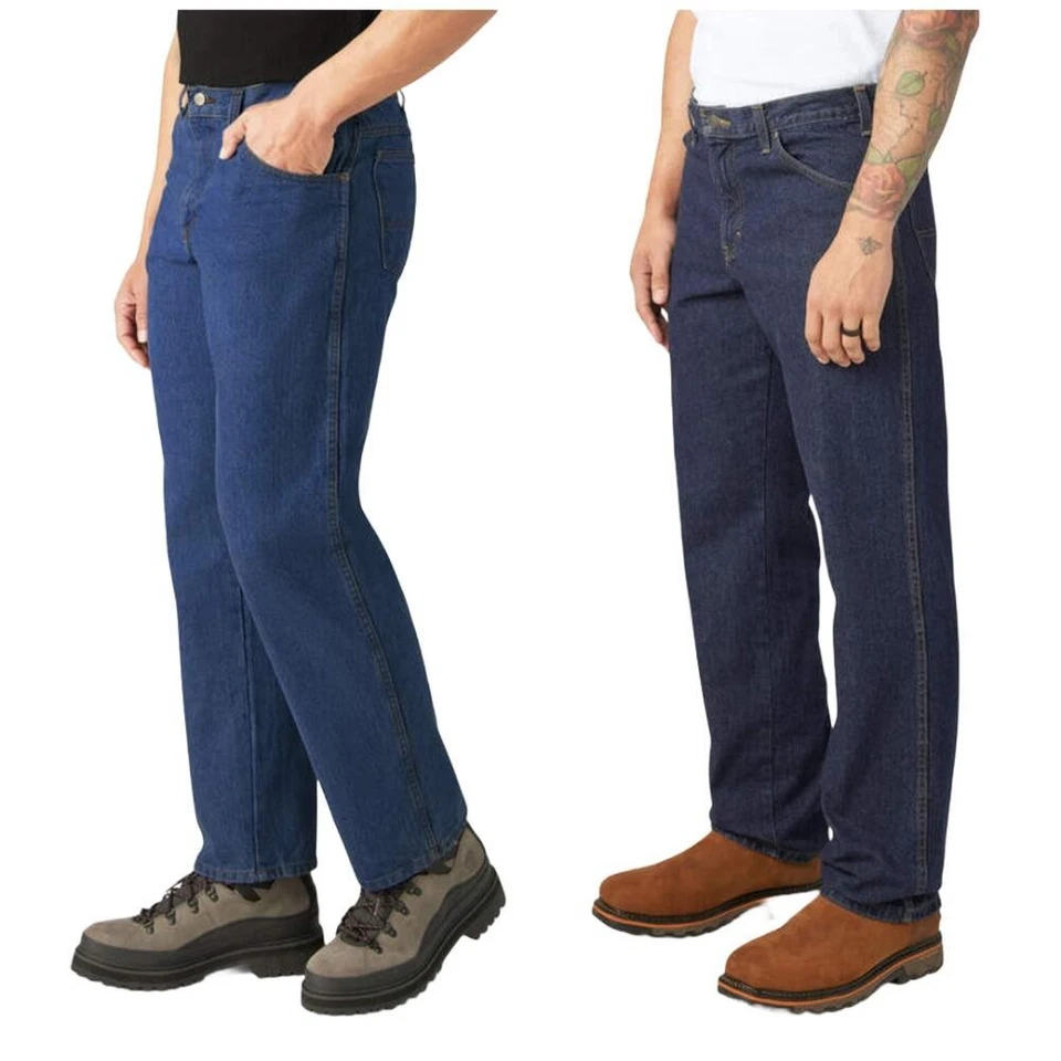 Dickies Men's Jeans Five-Pocket Classic Straight Below Knee Boot Fit Jeans 9393