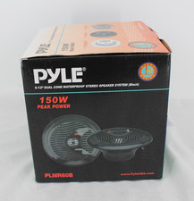 Pyle PLMR60B 6.5in Dual Cone Waterproof Marine Stereo Speakers 150W Black