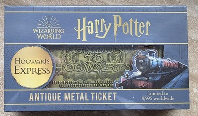 Harry Potter - Limitiertes Metallticket Hoghwartsexpress - Neu mit OVP