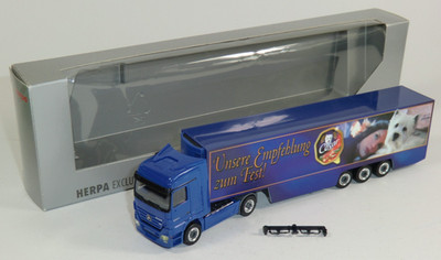 Herpa | MB Actros 1854 Kühlkoffer-SZ | Unsere Empfehlung zum Fest Cesar | 1:87