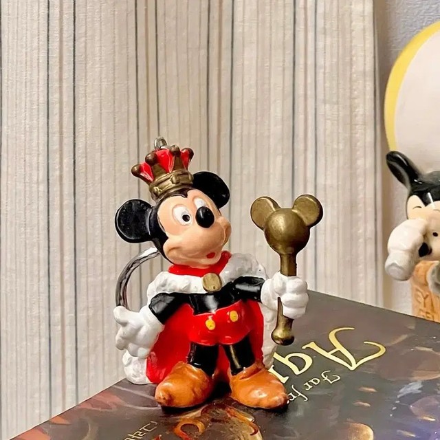 Disney Mickey Mouse Vintage Keyring with Crown, Unique Collectible