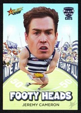 2026 AFL SELECT FOOTY STARS FOOTY HEADS CARD - [GEELONG] - FH37 Jeremy CAMERON