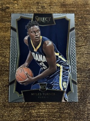 2015-16 Panini Select #8 Myles Turner Rookie RC Pacers Bucks Free Shipping