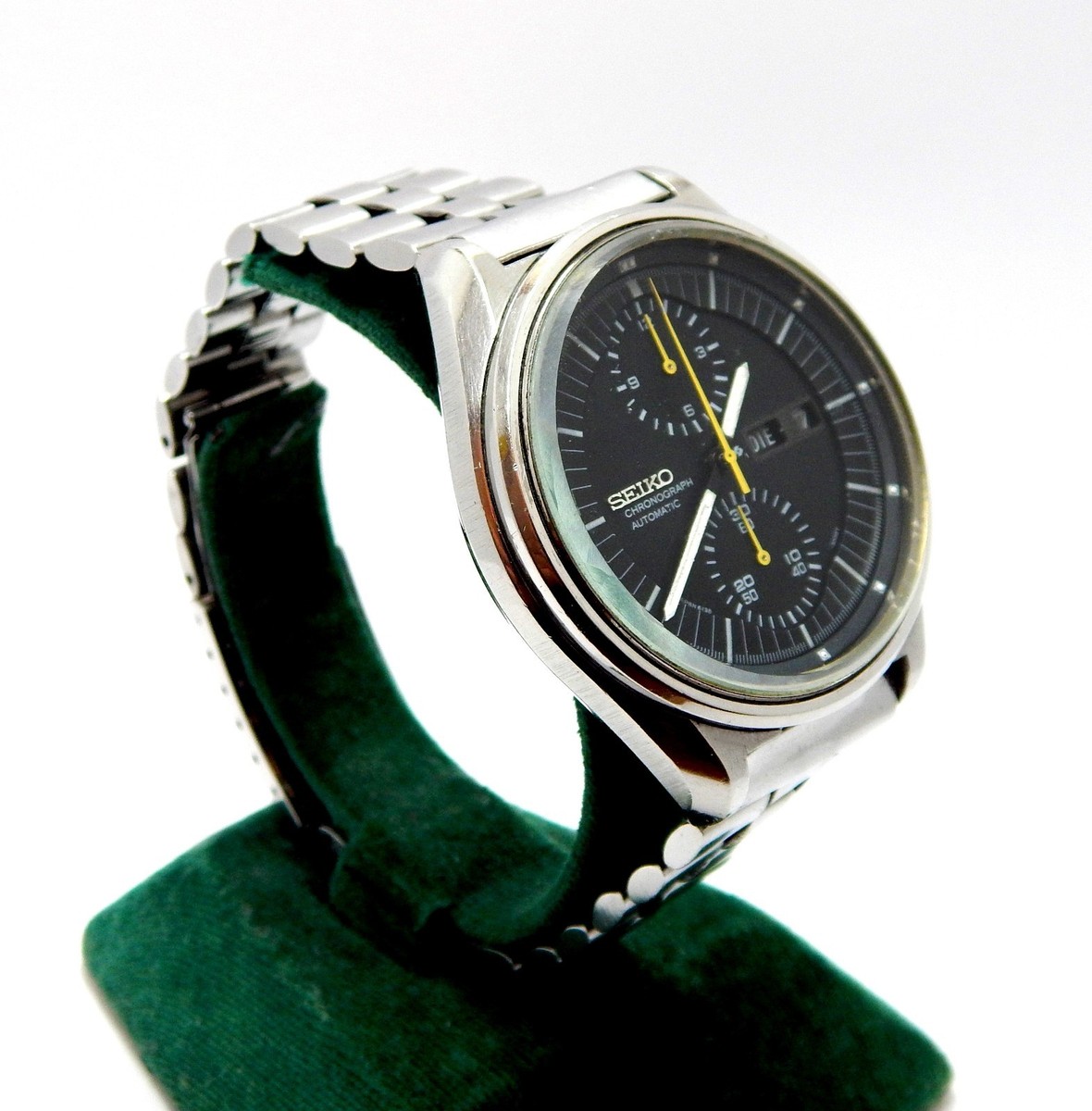 Watch Chronograph SEIKO Automatic Jumbo 6138 3002 Steel 43mm