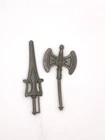 He-Man Lot Sword Axe Masters of the Universe MOTU 1984 Mattel Vintage Figure