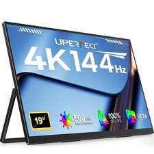 UPERFECT 19" 4K QLED Portable Monitor FreeSync 144Hz Gaming Monitor for Xbox