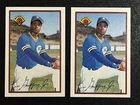 1989 Bowman Ken Griffey Jr. Rookie RC 2-Card Lot #220 Seattle Mariners