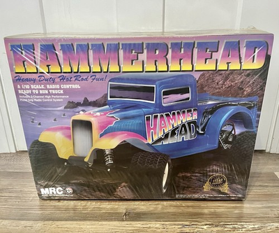 #ad NIB Vntg Hammerhead RC Hotbed Truck 2wd On Road Remote Control Old School Car $225.00