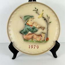 Goebel MJ Hummel Annual Plates 1979 W Germany Hand Painted Porcelain Vintage