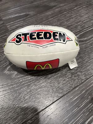未開封 McDonald's NRL 1999 ラグビーボール Vintage rugby league 1999 Nrl Steeden McDonald's Soft Mini Ball