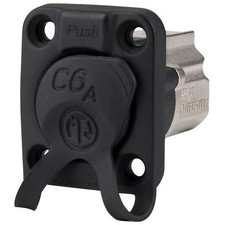 Neutrik NE8FDX-P6-W etherCON RJ45 Cat 6a Shielded Feed-Thru Connector - Nickel