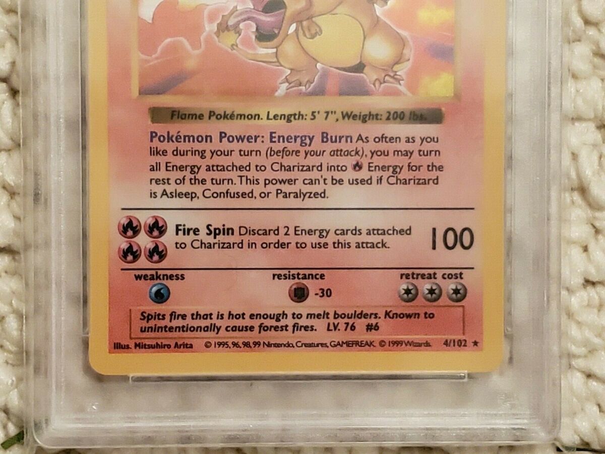 Pokemon PSA 10 SHADOWLESS CHARIZARD 4/102 - BASE SET - GEM
