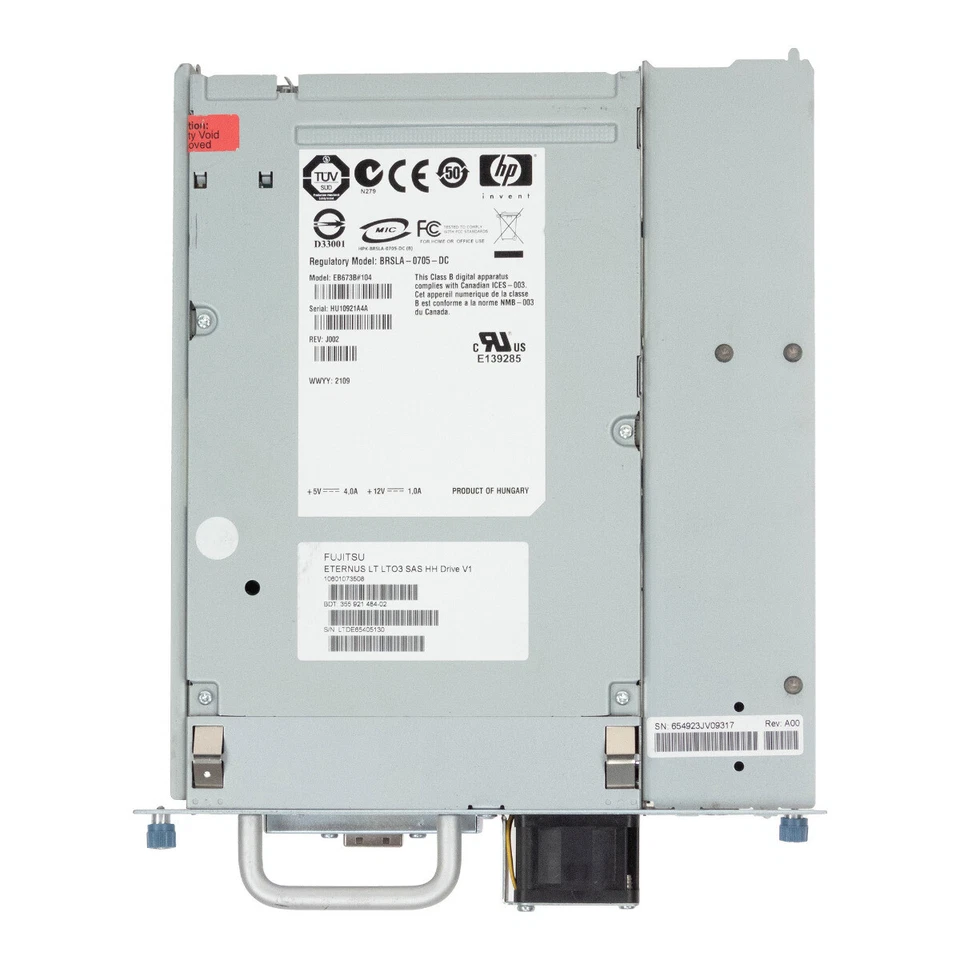 Streamer Fujitsu 10601073508 Eb673b #104 LTO-3 SAS - Image 3 of 3