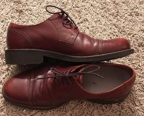Men's Ecco Brown Oxford Lace-up Dress Shoes, Size 42(US Size 9) - Picture 3 of 8