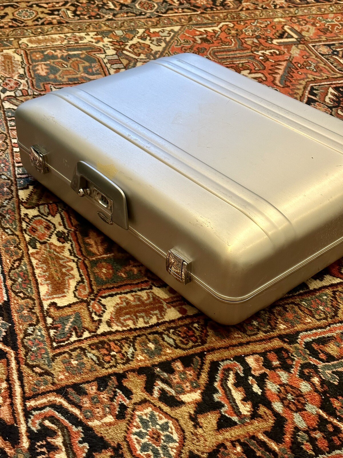 Vintage Zero Halliburton Aluminum Briefcase Large 24x18x8 eBay